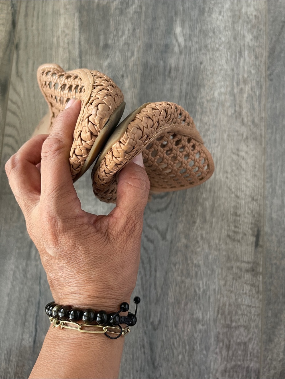 INC International Concepts Woven Tan Pointed Mule Clogs - Picture 5 of 9